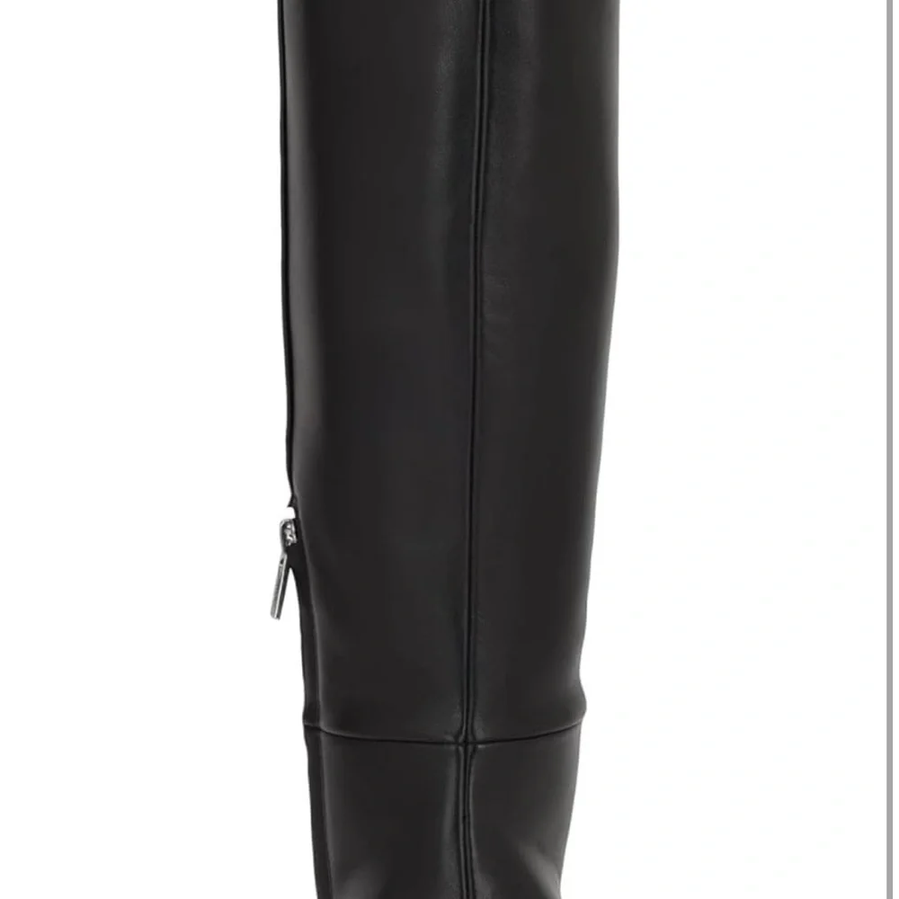 New Calvin Klein Women's Garray Pointy Toe Stiletto Heel Knee High Dress boots